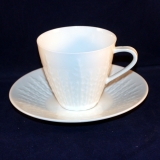 Exzellenz white Coffee Cup 7 x 7,5 cm with Saucer as good as new