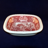 Rusticana red Angular Serving Dish/Bowl 18 x 18 x 5 cm very good