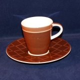 Caffe-Club brown Espresso Cup with Saucer as good as new