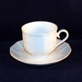 Diamond white Coffee Cup with Saucer as good as new