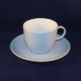 Sunny Day Pastel Blue Coffee Cup with Saucer as good as new