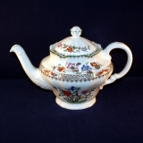 Chinese Rose Tea Pot with Lid used
