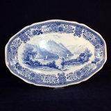 Burgenland blue Oval Serving Platter 33,5 x 22 cm very good