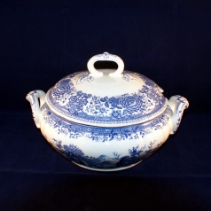 Burgenland blue Serving Dish/Bowl with Lid 10 x 17,5 cm used