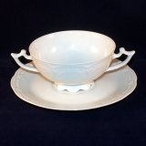 Viktoria white Soup Cup/Bowl with Saucer as good as new