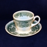Burgenland green Coffee Cup with Saucer used