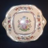 Chinese Rose Sandwich Plate with Handle 28 x 24,5 cm very good