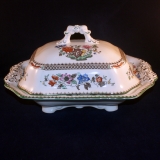 Chinese Rose Angular Serving Dish/Bowl with Lid and Handle 29 x 23 cm as good as new