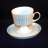 Composition secunda grey Coffee Cup with Saucer as good as new