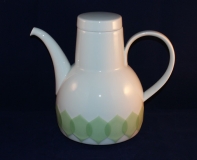 Lotus green Coffee Pot with Lid 18 cm as good as new