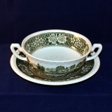 Rusticana green Soup Cup/Bowl with Saucer as good as new