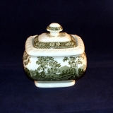 Rusticana green Sugar Bowl with Lid as good as new