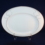Assimetria white gold Oval Serving Platter 34,5 x 25 cm used