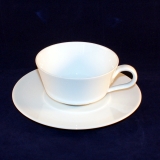 Louvre white Tea Cup Frisian with Saucer used