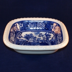 Rusticana blue Angular Serving Dish/Bowl 7,5 x 29 x 29 cm used