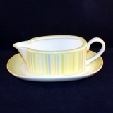 Twist Candy Gravy/Sauce Boat with Underplate very good