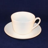 Twist white Coffee/Tea Cup with Saucer as good as new