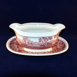 Rusticana red Gravy/Sauce Boat as good as new