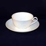 Fiori white Tea Cup with Saucer as good as new