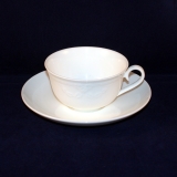 Fiori weiss Teetasse mit Untertasse neuwertig