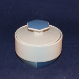 Favo Blue on Blue Sugar Bowl with Lid as good as new