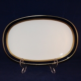 Olivia 63 Kobalt Golden Border Oval Serving Platter 28 x 18,5 cm as good as new