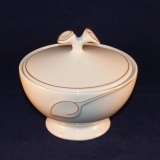 Chloe Fleuron Burgund Sugar Bowl with Lid as good as new