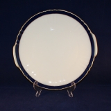 Ivory Kobalt Golden Border Cake Plate with Handle 28 cm as good as new