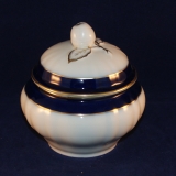 Ivory Kobalt Golden Border Sugar Bowl with Lid as good as new