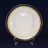 Dekor 25015 Cobalt Blue with Pearl Pattern and golden border Soup Plate/Bowl 23 cm as good as new