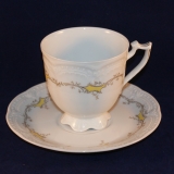 Viktoria yellow-gold Dekor 1262 Coffee Cup with Saucer as good as new