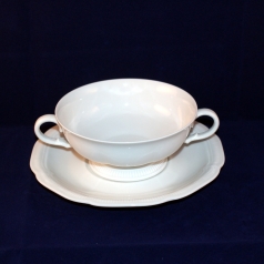Weimar white Soup Cup/Bowl with Saucer very good