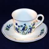 Phoenix Malva blau Kaffeetasse mit Untertasse neuwertig