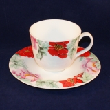 Concorde Scarlet Coffee Cup with Saucer very good
