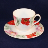 Concorde Scarlet Kaffeetasse mit Untertasse sehr gut