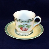 French Garden Fleurence Kaffeetasse mit Untertasse neuwertig