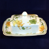 Geranium Butter dish with Cover very good