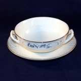 Val Bleu Soup Cup/Bowl with Saucer used