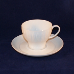 Lanzette white Coffee Cup with Saucer as good as new
