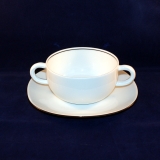 Tournee Noir Soup Cup/Bowl with Saucer as good as new