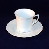 Baronesse white Coffee Cup with Saucer as good as new