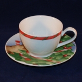 Christmas Espresso Cup with Saucer as good as new