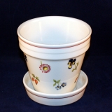 Petite Fleur Planter with Under Plater as good as new