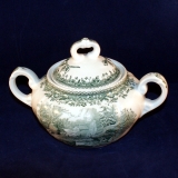 Burgenland green Sugar Bowl with Lid used