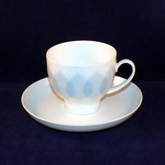Lotus blue Coffee Cup with Saucer very good
