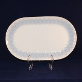 Lotus blue Oval Serving Platter 28,5 x 17 cm very good