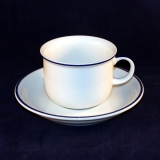 Trend Blue Basic Kaffeetasse mit Untertasse neuwertig