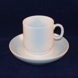Scandic white Coffee Cup with Saucer as good as new