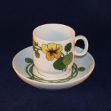 Scandic Flowers Kaffeetasse mit Untertasse sehr gut