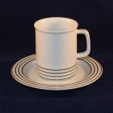 Trio Step schwarze Linie Coffee Cup with Saucer very good